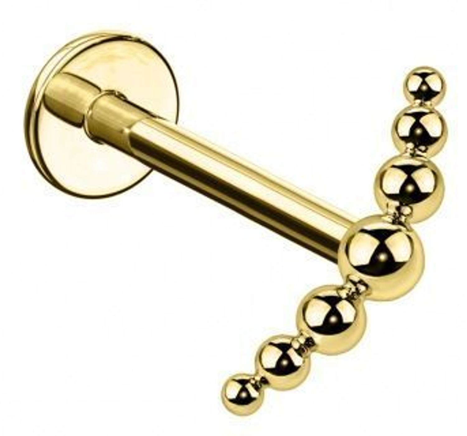 Tytanowy labret cluster z siedmioma kuleczkami DIA-PW426 B1G – kolczyk do ucha PVD.jpg